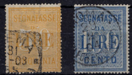 Regno D'Italia (1903) - Segnatasse 50/100 Lire Sass. 31/32 Ø - Portomarken