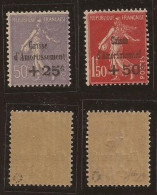 FRANCE - 1931 - Amortissement 5ème Série N° 276/277 - NEUF XX MNH - Côte 535€ - Signés Roumet - 1927-31 Sinking Fund