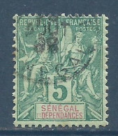 SENEGAL DEPENDANCES , Colonie Française  . 5 Cts , 1892 -1893 , N° YT 11 , Voir Scans , µ - Used Stamps