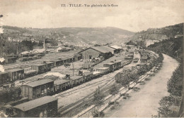 Tulle * Vue Générale De La Gare * Wagons Train * Ligne Chemin De Fer Corrèze - Tulle