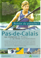 Saint Laurent Blangy-championne De Kayak-marie Delattre-cpm Grand Format - Saint Laurent Blangy