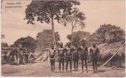 Cpa Congo Belge – Yankow, 1901 – Quelques Athlètes (femme Et Hommes Nus) - Congo Belge