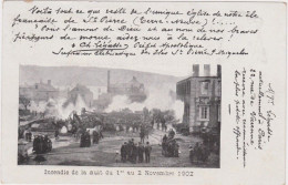 Bu – Cpa Saint Pierre (Terre Neuve) Incendie De La Nuit Du 1er Au 2 Novembre 1902 - Other & Unclassified