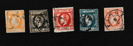 Romania Michel/Yvert 26, 27, 28, 29, 30 Used , Gebraucht - 1858-1880 Moldavia & Principado