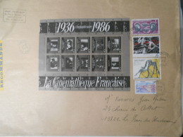 France Blocs Et Feuillets ,la Cinematheque Lettre De Lyon 1994 Pour La Penne Sur Huveanne - Used