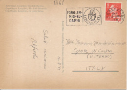 Philatelic Postcard With Stamps Sent From DENMARK To ITALY - Briefe U. Dokumente