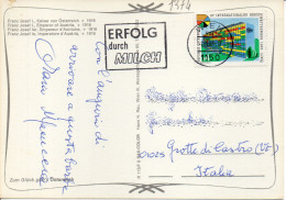 Philatelic Postcard With Stamps Sent From REPUBLIC OF AUSTRIA To ITALY - Briefe U. Dokumente