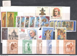 1998 Vaticano,  Francobolli Nuovi,  Annata Completa 31 Valori + 1 Foglietto + 1 - Annate Complete