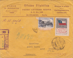 HISTORICAL DOCUMENTS STANS COVERS  1920 CHILE  TO ROMANIA - Cile