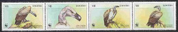 LESOTHO 1998 - W.W.F. - Vautour Gyps Coprotheres - Bande De 4 - Unused Stamps
