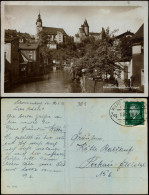 Schwarzenberg (Erzgebirge) Ortsansicht, Partie Am Fluss 1929  (Bahnpoststempel) - Schwarzenberg (Erzgeb.)