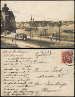 Postcard Stockholm Straßenbahn, Stadtpartie - Fotokarte 1916 - Suède