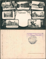 Tempelhof Berlin Lazarett, Kaserne Kriegerdenkmal Uvm 1915  Gel Feldpoststempel - Tempelhof