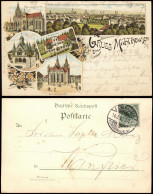 Litho AK Mühlhausen (Thüringen) Gruss Aus Popperode, Stadt, Weisses Haus 1897 - Mühlhausen