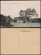 Ansichtskarte Forst (Lausitz) Baršć Wehrinsel Restaurant 1919 - Forst