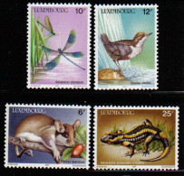 Luxemburg 1987 Protected Animals Y.T. 1118/1121 ** - Unused Stamps