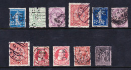 STAMPS-PERFINS-USED-SEE-SCAN - Perforés