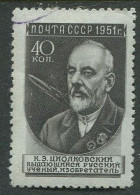 Soviet Union:Russia:USSR:Used Stamp K.E.Tsiolkovski, 1951 - Oblitérés