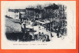 37102 / ⭐ REVEL 31-Haute Garonne HALLE Jour De Marché 1903 à Louis ALBY Chateau PARISOT Soual-Editeur CAU Sorèze - Revel