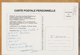 37468 / ⭐ Autographe Paul GORJUX Carte Postale Personnelle Jacqueline BOURDILLON Chats Voyante Gagarin Foot-Collec - Contemporain (à Partir De 1950)