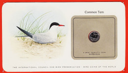 38018 / ⭐ BARBADOS Ten Cents 1980 Common Tern LES BARBADES Sterne PIERREGARIN Oiseaux Monde Bird Coins World - Barbades
