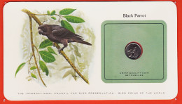 38007 / ⭐ ♥️ SEYCHELLES 25 Cents 1977 Black Parrot Perroquet Noir Monnaies Oiseaux Monde Bird Coins World Preservation - Seychelles