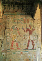 Egypte - Louxor - Luxor - Deir El Bahari : Hari : Relief Of Tuthmoses III And Horus - Deir El Bahari : Rélief De Thoutmô - Louxor