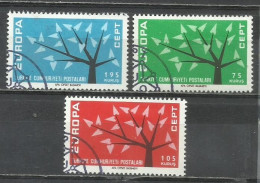 0688-SERIE COMPLETA TURQUIA EUROPA 1962 Nº 1627/1629 - Used Stamps