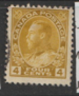 Canada  1922 SG 229a  4c Yellow Ochre Fine Used - Oblitérés