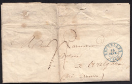 LAC Du 16 Février 1840 - Bruxelles Vers Notaire à Avelghem - Administration Pour La Propagation De L'industrie - 1830-1849 (Onafhankelijk België)