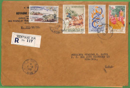 ZA1880 -  LAOS - Postal History - Registered COVER To USA - 1962 - Laos