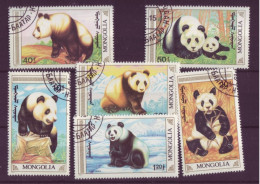 Asie - Mongolie - Pandas - 6 Timbres Différents - 6837 - Mongolei