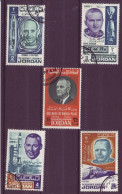 Asie - Jordanie - American Personnalité  - 5 Timbres Différents - 6841 - Jordanien