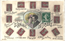 CPA Carte Postale  France  Le Langage Du Timbre   VM78734 - Francobolli (rappresentazioni)