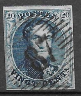 OBP7 Met 4 Randen En Met Balkstempel P87 Nieuport (zie Scans) - 1851-1857 Medaillen (6/8)