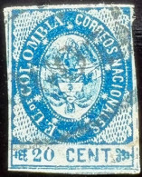 Briefmarke Kolumbien 1865: Arms Of Colombia Mi:CO 30 - Colombia