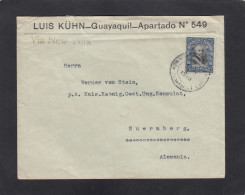 LETTRE DE GUAYAQUIL ,POUR L'ALLEMAGNE,VIA NEW-YORK,1913. - Ecuador