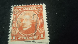 KANADA- 1920-40     1  C    DAMGALI - Used Stamps