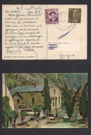 ANDORRA. 1958 (1 Aug) A La Vieja - Italia. T.P. Franqueo Mixto. - Otros & Sin Clasificación