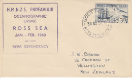 Ross Dependency  1960 HMNZS Endeavour Ca Scott Base 30 NOV 1960 (SR155) - Cartas & Documentos