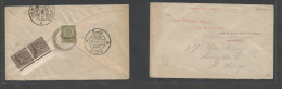 BAHRAIN. 1937 (14 Aug) GPO - Germany, Berlin. Reverse Multifkd India Ovptd Issue Via Basra - Baghdad. VF. Showing Cds Tr - Bahrain (1965-...)