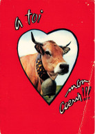 ANIMAUX & FAUNE - Vaches - à Toi Mon Coeur - Une Vache Qui Porte Une Cloche - Carte Postale Ancienne - Vaches