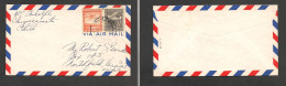 CHILE. Chile - Cover - 1956 3 Apr Antofagasta To USA Northfield Vermont Air Mult Fkd Env At 35$ Rate, Fine. Ex-Prof West - Cile