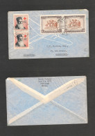 CHILE. Chile - Cover -1961 2 July Stgo To Ct Sturton Eastbourne UK Air Mult Fkd Env Sent By Famous Collector Derek Palme - Cile