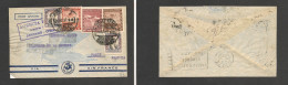 CHILE. Chile - Cover - 1937 20 Nov Stgo To France Paris Air Mult Fkd Env Via Air France Printed Env Rate 18.80$.  $Ex-Pr - Cile