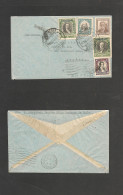 CHILE. Chile - Cover - 1934 12 Ene Stgo To Switzerland Geneve Air Mult Fkd Env Rate$ 7.10. Mixed Issues, Fine.  Via Mars - Cile