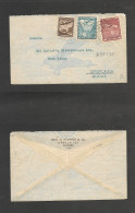 CHILE. Chile - Cover - 1938 18 Oct LATI Stgo To London, UK Asbestors Distributors Air Mult Fkd Env $12.50 Rate. Ex-Prof  - Cile