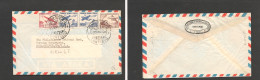 CHILE. Chile - Cover - 1962 21 March Stgo To USA Pha Air Mult Fkd Env $90,05 RateEx-Prof West UK Airmails Coll.- . Easy  - Cile