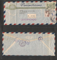 CHILE. Chile - Cover - 1962 21 Febr Stgo To USA Pha  Registr Air Mult Fkd Ullustr Env At $1,45 Esc RateEx-Prof West UK A - Cile