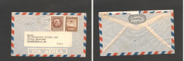 CHILE. Chile - Cover - C.1952 Stgo To USA Air Rate $8,00. Ex-Prof West UK Airmails Coll.- . Easy Deal. - Cile